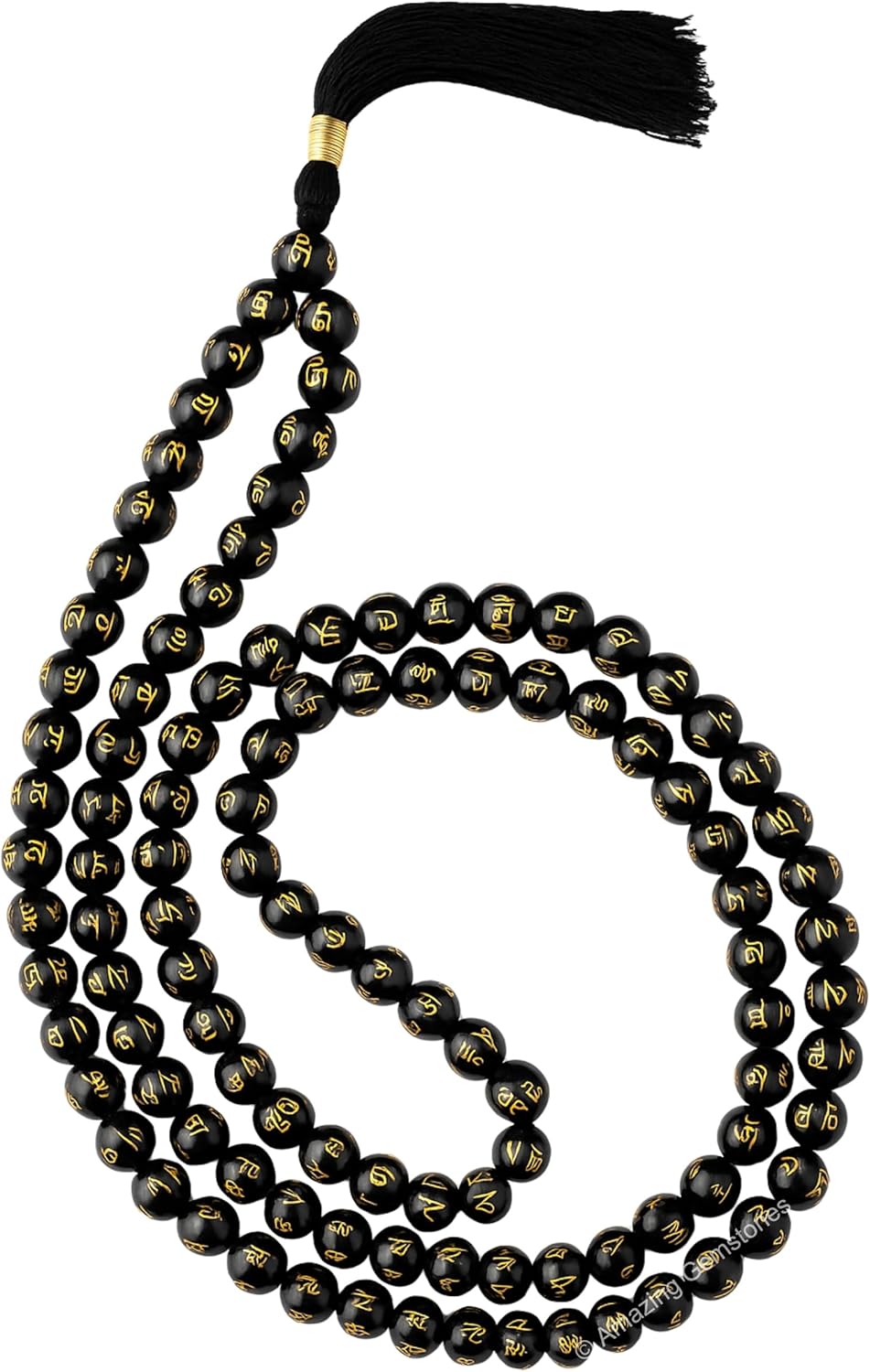 Amazing Gemstone 108 Beads Handmade Mala (Knotted, Rudraksha) - Colors A