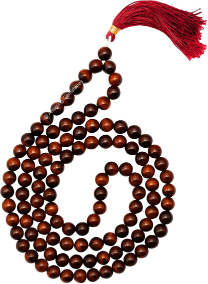 Amazing Gemstone 108 Beads Handmade Mala (Knotted, Rudraksha) - Colors A