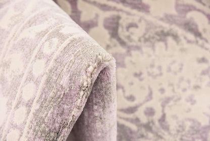 Unique Loom New Classical Collection Area Rug - Olwen (4'Round, Purple/ Gray)