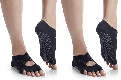 Gaiam Grippy Studio Yoga Socks for Extra Grip in Standard or Hot Yoga