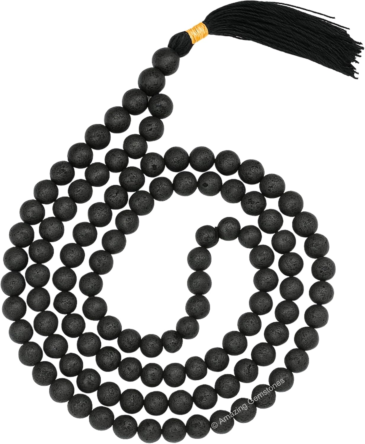 Amazing Gemstone 108 Beads Handmade Mala (Knotted, Rudraksha) - Colors B