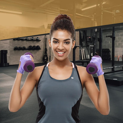 Shyyween 3 Pairs Silicone Grip Yoga Gloves Non Slip Fingerless Pilates Gym Workout Gloves for Women Men, One Size Fits Most, Comfortable and Breathable