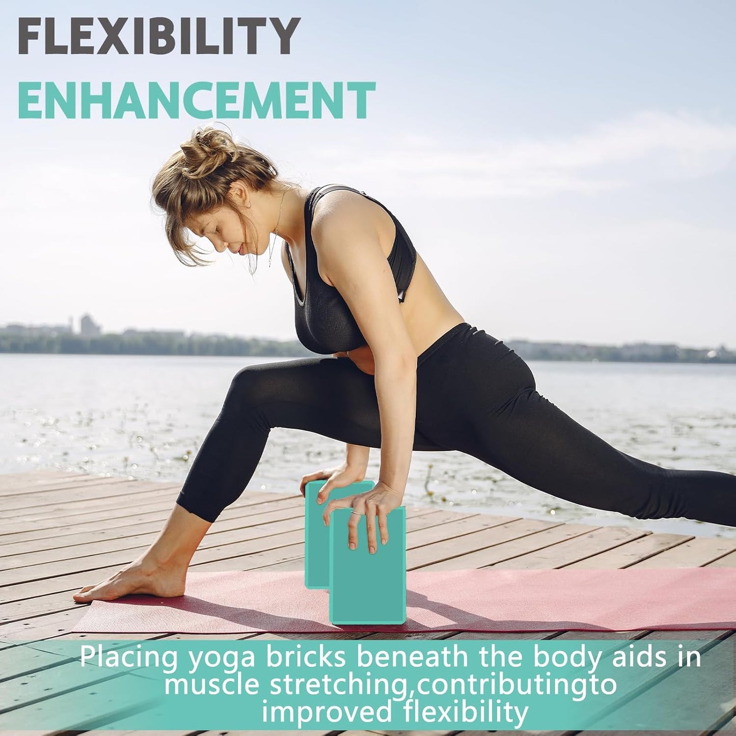 9"x6"x3" Yoga Blocks, Soft Non-Slip Surface Premium Foam Blocks, Supportive, Lightweight, Odor Resistant, Yoga Accessories for Pilates Meditation General Fitness Stretching Toning