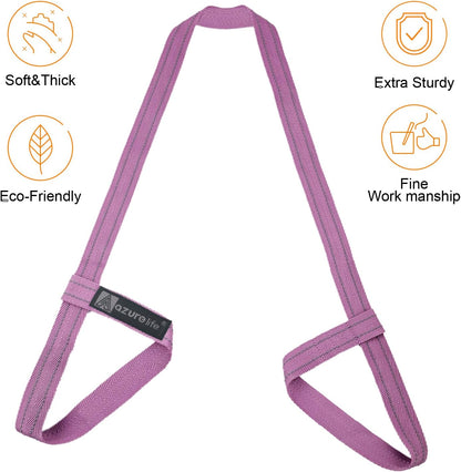 A AZURELIFE [MAT NOT Included] Yoga Mat Sling, Yoga Mat Straps for Carrying, Easy-Cinch Yoga Mat Holder Strap