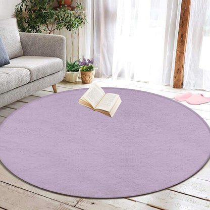 Machine Washable Modern Round Area Rug, Room Sofa Yoga Soft Round Carpet, Home Decor Non Slip Kitchen Office Circle Rug Grey, 24inch