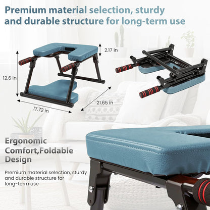Yoga Headstand Bench, Stand Yoga Chair for Balance Training, Core Strength Building, Upside Down Chair for Relaxation, Handstand Trainer Inversion Chair for Home Gym
