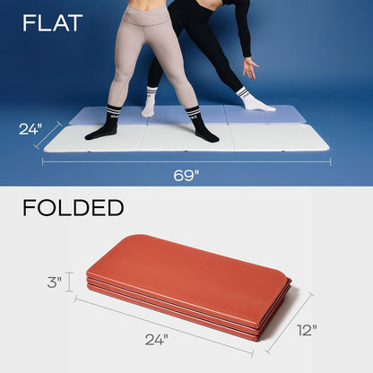 Stakt The Original Foldable Yoga Mat, Premium Foldable Exercise & Workout Mat with Non-Slip Surface, Lightweight Portable for Studio or Home Use, As Seen on Shark Tank