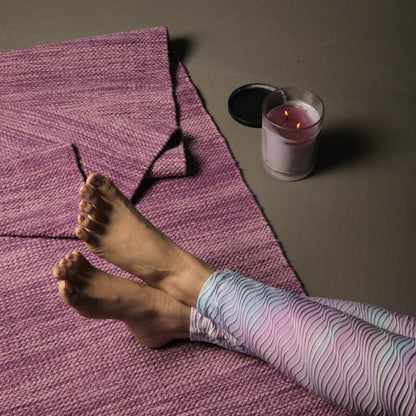 Trade Star Organic Cotton Yoga Mat Handloomed Meditation Rug Inches Perfect Size Mat Travel Mat for Indoor/Outdoor Use 72"L x 24"W Highly Absorbent Reversible Yoga Rug Tie Dye Yoga Mat for Exercise