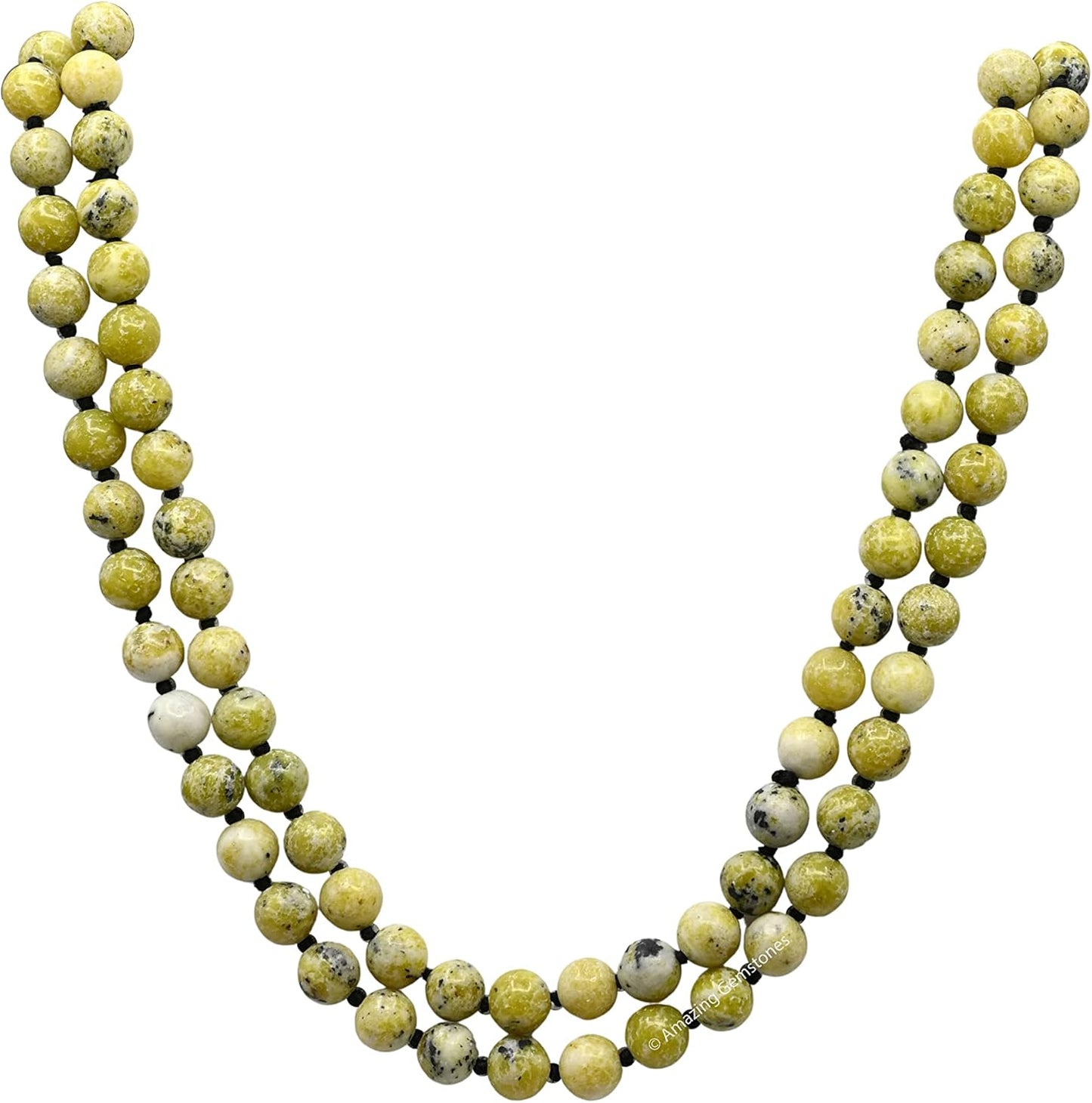 Amazing Gemstone 108 Beads Handmade Mala (Knotted, Rudraksha) - Colors A