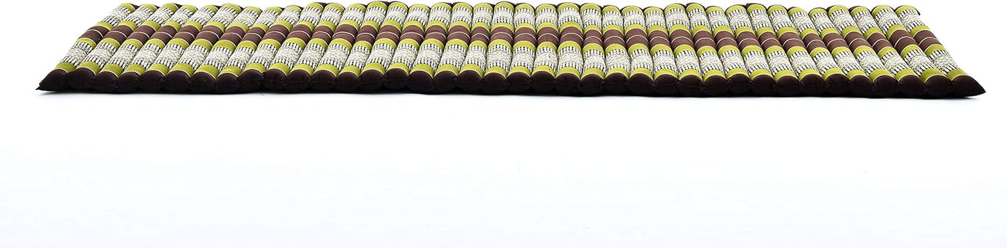 Leewadee - Kapok Roll Mat – Handcrafted Folding Sleep & Relaxation Mattress from Thailand, Ideal as Guest Bed, Camping Mat, Yoga Mat or Traditional Futon, 75 x 39 inches, Anthracite