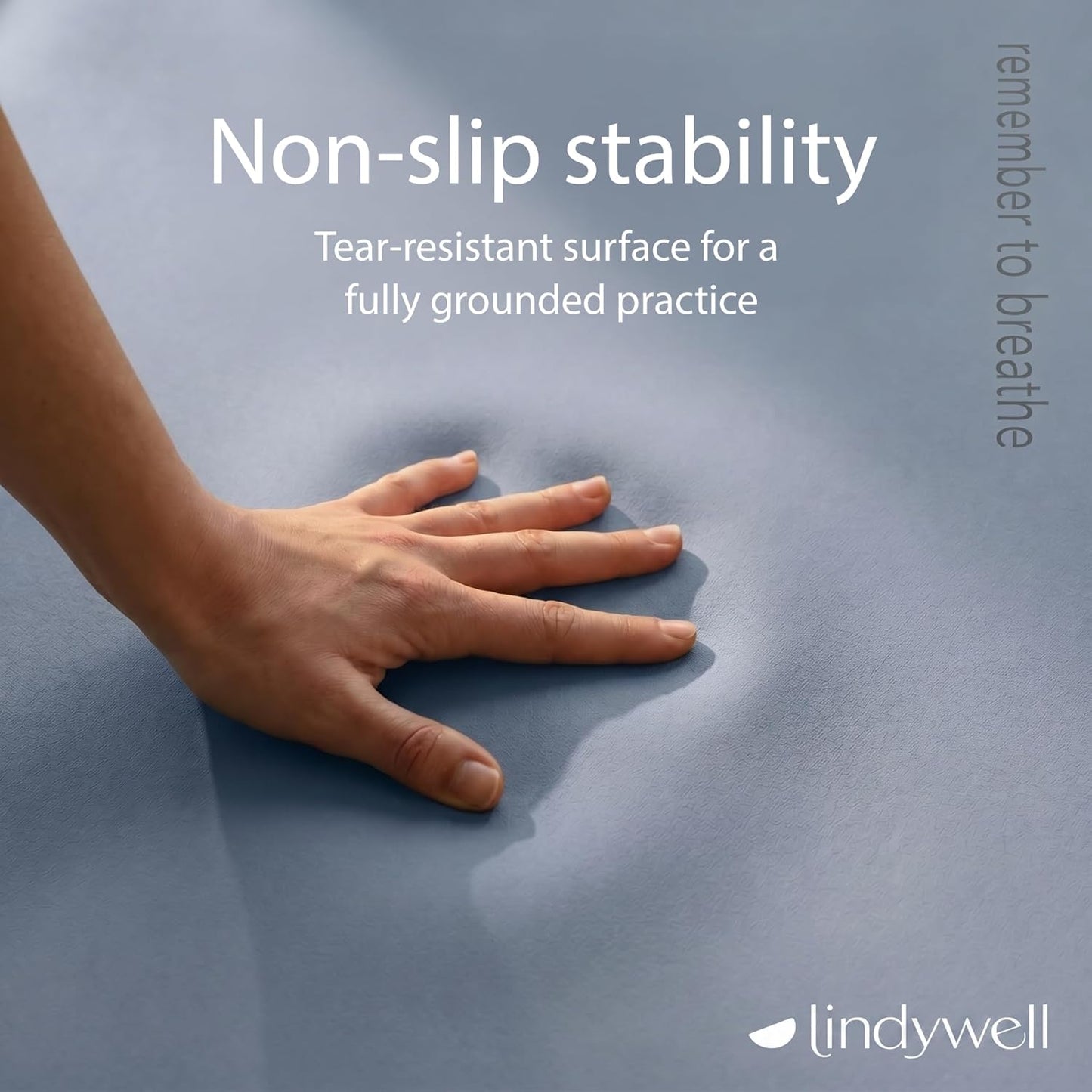 Lindywell Pilates Yoga Workout Mat Non Slip 6mm, 8mm, 10mm Thick - 6ft x 26in