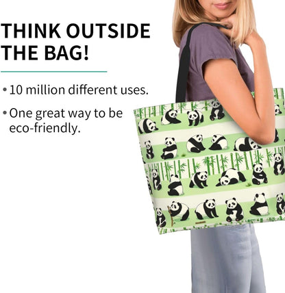 Tote Shoulder Bag Large Durable Reusable Eco-friendly Handbag Lightweight Stylish for Daily Use-19.7x15.7x5.9 Inch - Colors A