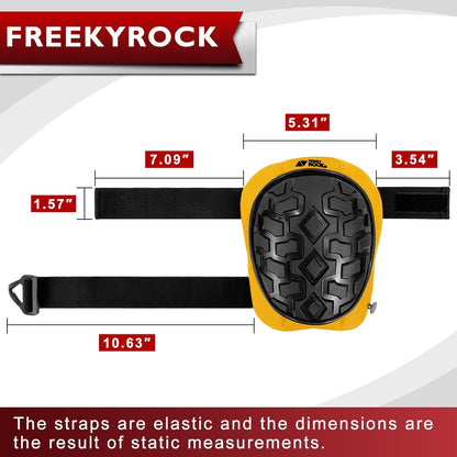 Professional Knee Pads for Work Construction with Heavy Duty Cap Foam Padding Gel Cushion Knee Pads for Men, Comfortable Adjustable Strong Strap, Military Grade Rivet for Flooring Gardening