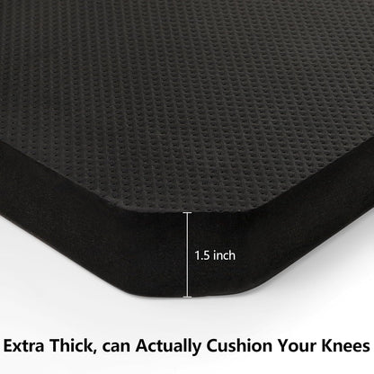 Hacaroa Set of 3 Extra Thick Kneeling Pad, High Density Foam Garden Kneeler, Comfortable Knee Pad Cushion for Work, Yoga Exercise, Baby Bath, Lightweight, Water Resistant, Blue