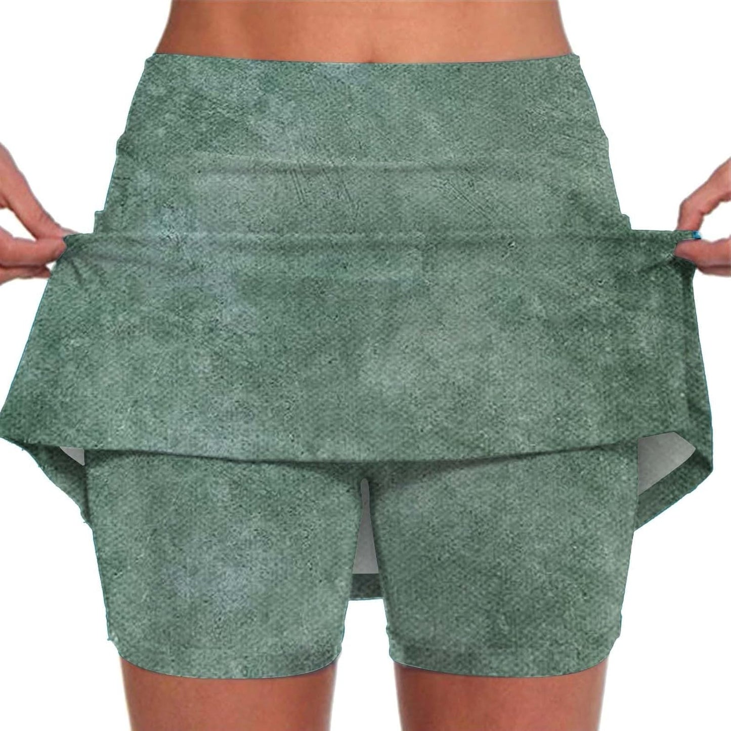 SHAOBGE Athletic Yoga Culottes for Women Solid Color Elastic Shorts Summer Lightweight High Waist Skinny Joggers Skirt 2024