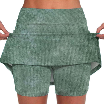 SHAOBGE Athletic Yoga Culottes for Women Solid Color Elastic Shorts Summer Lightweight High Waist Skinny Joggers Skirt 2024