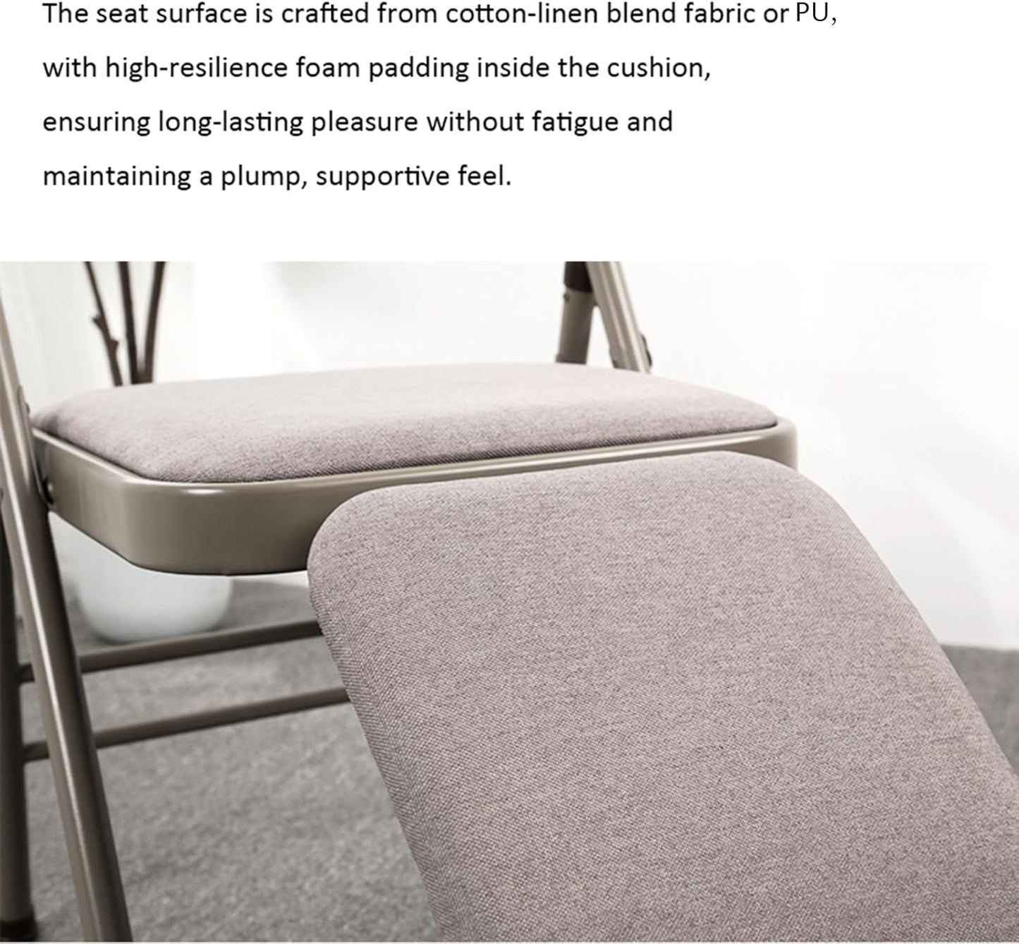 Morden Yoga Chair with Lumbar Support, Folding Yoga Assist Chair for Beginners Practice，Portable & Space-Saving (Pink PU)