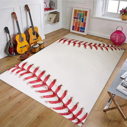 Sports Field Area Rug,5x7ft, Soccer Field Chalked Blackboard Football Stadium Board Painted Non-Slip Soft Carpet Floor Mat Indoor Living Room Bedroom Rugs Yoga Mat Home Decor