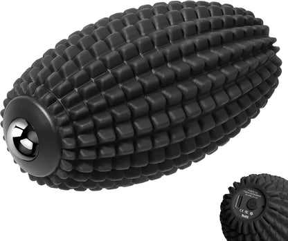 Vibrating Massage Ball for Plantar Fasciitis, Silicone Trigger Point, Myofascial Massage Ball, Deep Tissue Roller for Back, Neck, Foot, Muscle Recovery, Hip & Psoas Release Tool (Blue)