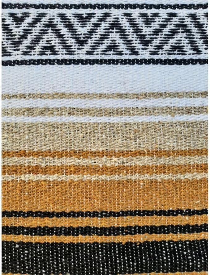 Open Road Goods Bulk Falsa Blankets - Handwoven Authentic Mexican Falsa - Great for Weddings, Yoga, Beach, Picnics, or Mexican Throw! (Tan, 7 Pack)