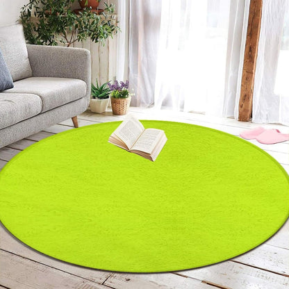 Room Sofa Yoga Soft Round Carpet, Modern Round Area Rug, Non Slip Machine Washable Kitchen Office Circle Rug Purple, 36inch