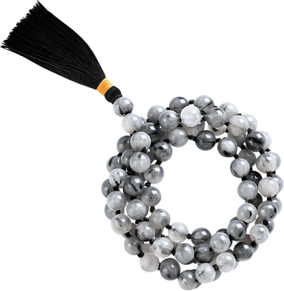 Amazing Gemstone 108 Beads Handmade Mala (Knotted, Rudraksha) - Colors B