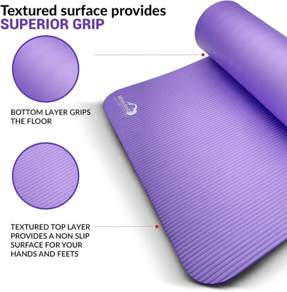 WHITECLOUDZ Yoga kit, 7-Piece Yoga Mat Set for Home Workouts, Thick Yoga Mat, Yoga Blocks, Strap, Yoga Towels & Carrying Bag, Exercise Mat with Yoga Equipment for Women & Men, Enhance Yoga Practice