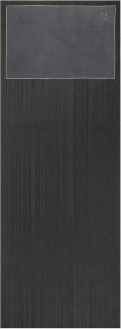 Manduka eQua Hot Yoga Mat Towel - 71" | Rapid Moisture Activated Grip | Ultra Soft Microfiber | Quick Dry | Lightweight, Travel Friendly Mat Layer | 71 x 24 inches | Thunder