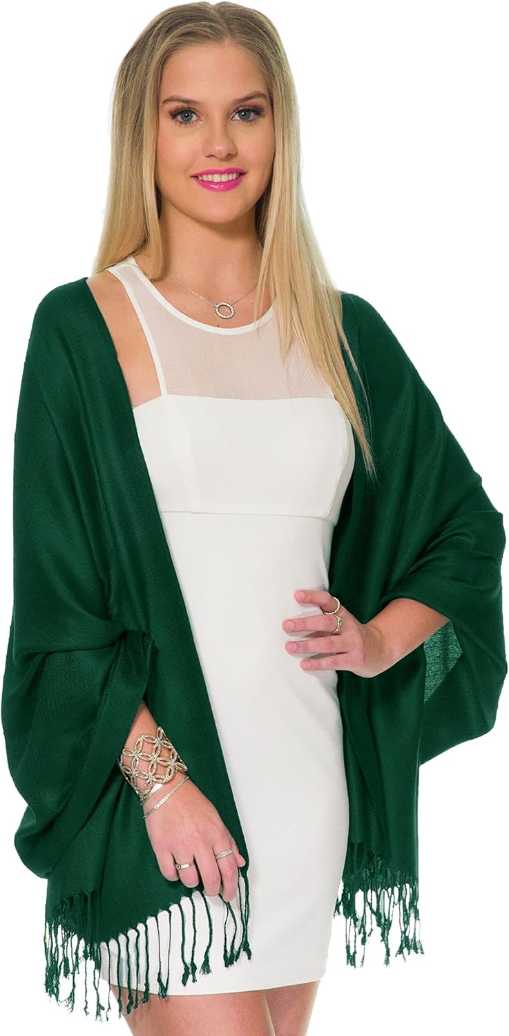Pashmina Shawls and Wraps for Evening Dresses, Large Soft Pashminas Wedding Shawl