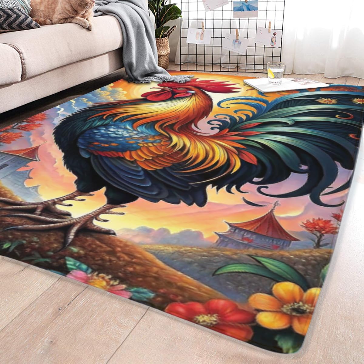 Butterfly Carpet Area Rug - Lovely Butterflies Printed Carpets for Kids Butterfly Theme Living Room Indoor Bedroom Decor Soft Polyester Yoga Mat 2'x3'