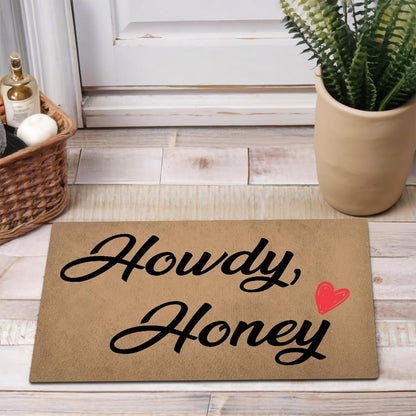 MELODADDY Funny Welcome Doormat Front Door Decor Rugs with Rubber Back 30"(L) x 18"(W) Personalized Matt Outside Entrance (Leave Your Worries At the Door Yoga Meditation Namaste)