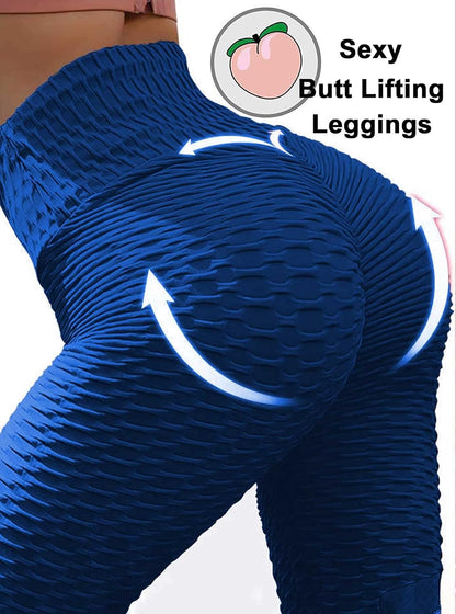 JGS1996 Butt Lifting Leggings for Women Tummy Control Workout Yoga Pants High Waisted Scrunch Booty Gym Tights