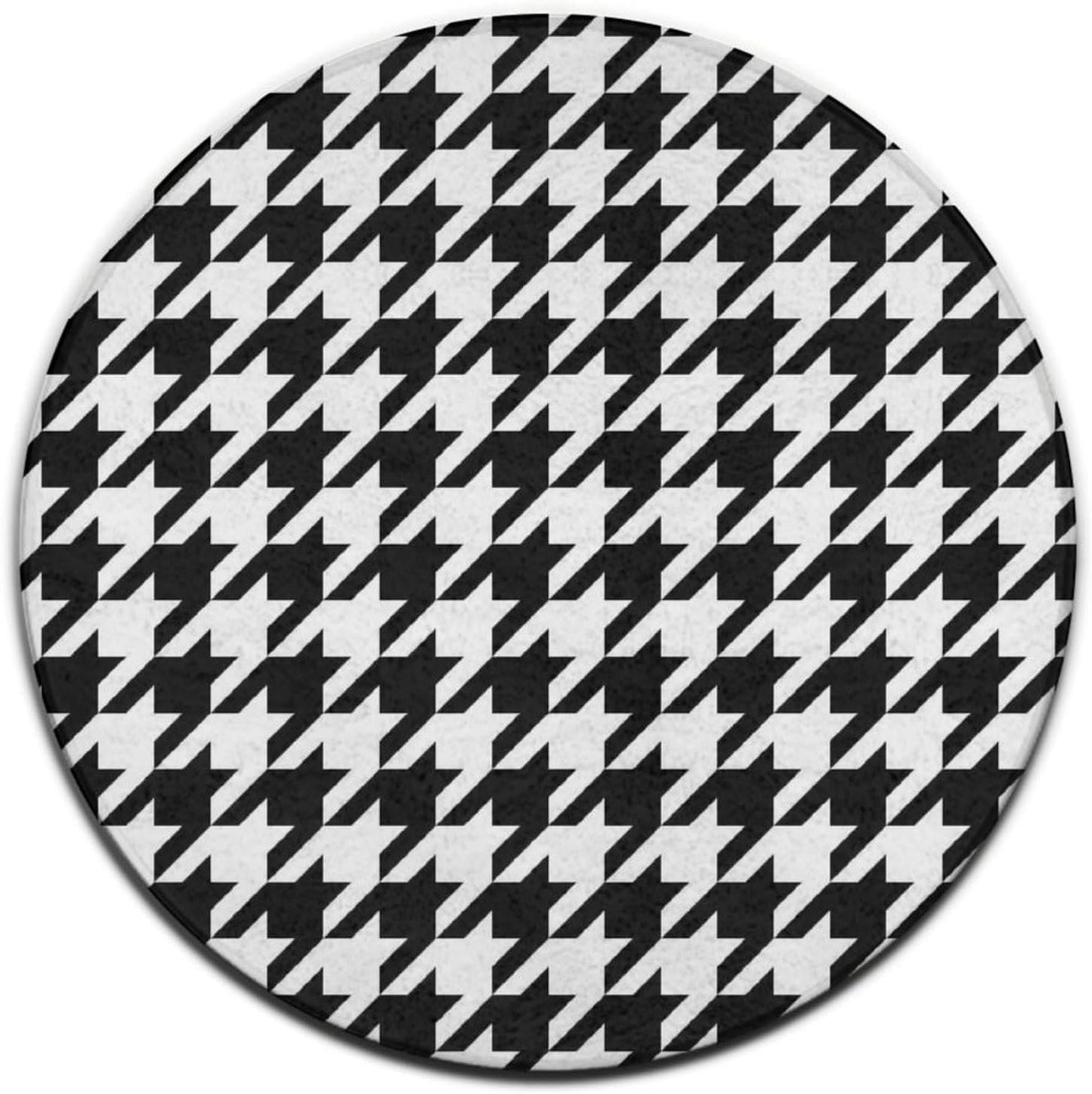 Soft Round Yoga Carpet, Large Home Decor Mat, Non-Slip Machine Washable Kitchen Office Circle Rug Compatible with Cool Norse Viking Vegvisir Runic Compass