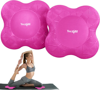 Yes4All Yoga Knee Pads Pair, Thick Yoga Kneeling Pad for Pilates Exercise, Cushion Gear for Knees & Elbow with 13/16" Thickness