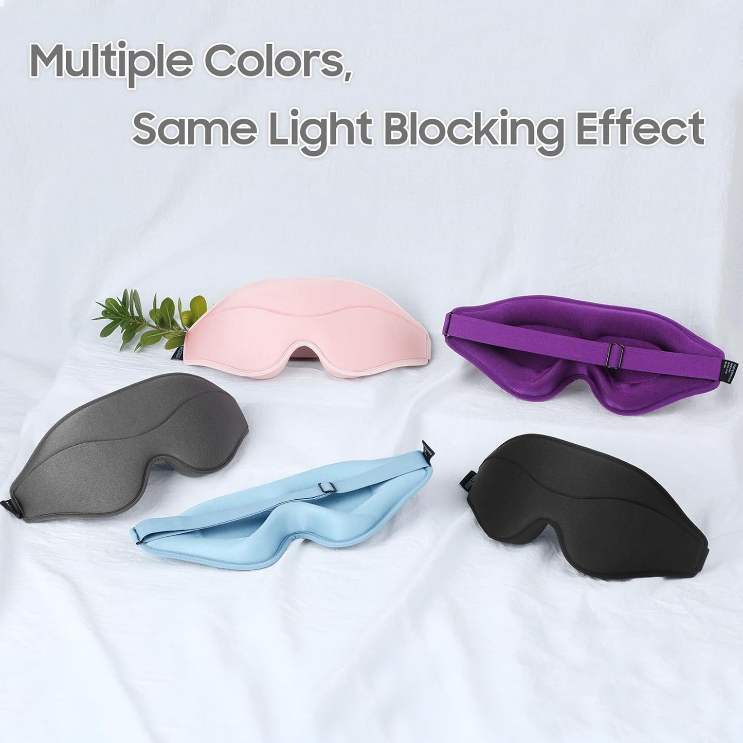 Sleep Mask - Total Blackout 3D Sleeping Mask, Super Lightweight & Silky Soft Eye Mask for Sleeping, Fully Adjustable Fit for Home, Office, Traveling, Meditation, Yoga, Pink, Mothers Day Gifts