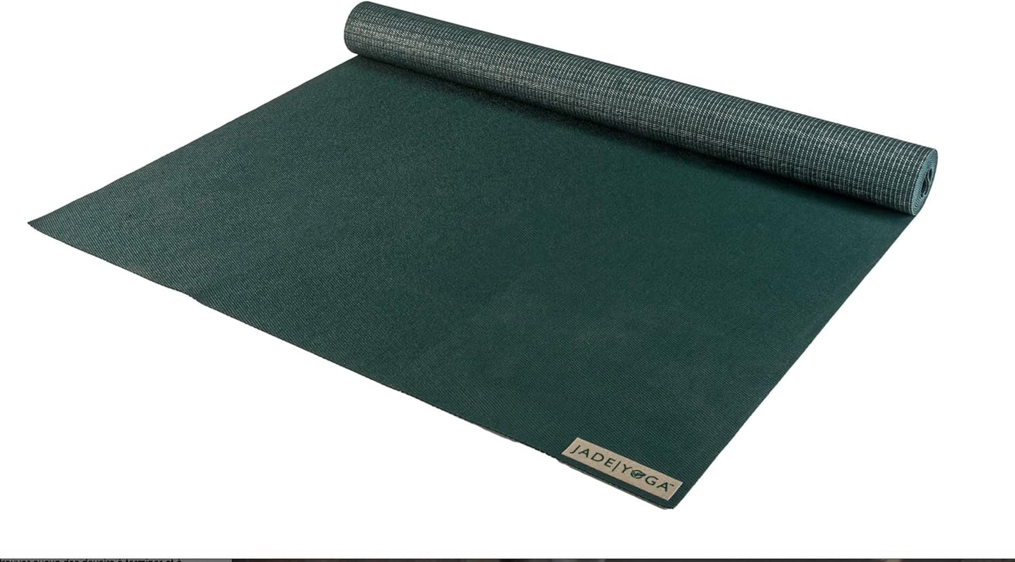 JadeYoga Voyager Yoga Mat - Lightweight & Portable Rubber Yoga Mat - Non-Slip Exercise Mat for Women & Men - Great for Yoga, Home Workout, Gym Fitness, Pilates, Stretching, and More