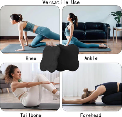 Yoga Knee Support Pad for Women Pilates Kneeling Cushion | Elbows Wrist Hands Head Foam Extra Thick Men Exercise Knees Pads Set of 6 Pieces