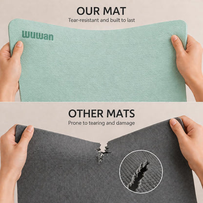 10 mm Yoga Mat 72"x26" TPE Non-Slip Exercise Mat 0.4" Thick, Easy-to-Carry Fitness Mat for Yoga, Pilates & Workout, Professional Mat, Made with Recyclable Material, Durable, Easy to Clean