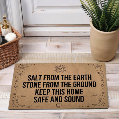 MELODADDY Funny Welcome Doormat Front Door Decor Rugs with Rubber Back 30"(L) x 18"(W) Personalized Matt Outside Entrance (Leave Your Worries At the Door Yoga Meditation Namaste)