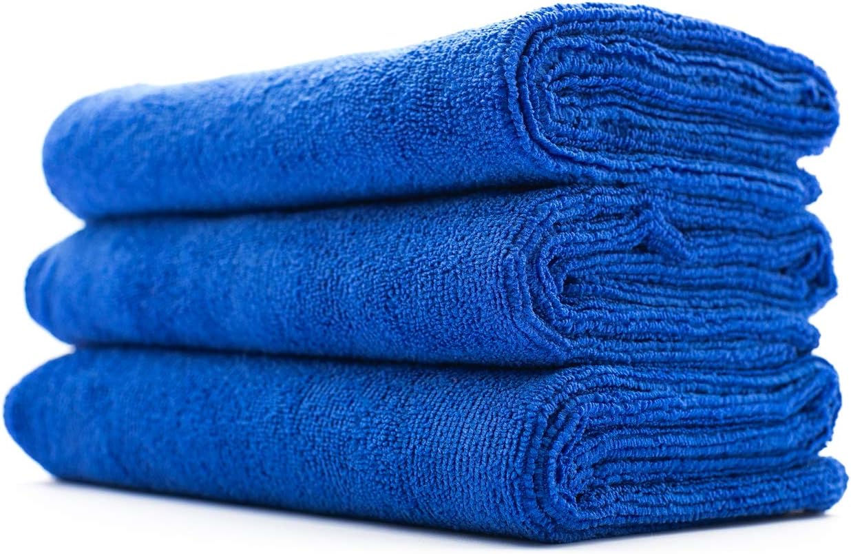 The Rag Company - Sport & Workout Towel - Gym, Exercise, Fitness, Spa, Ultra Soft, Super Absorbent, Fast Drying Premium Microfiber, 320gsm, 16in x 27in, Lavender - Pack of 3
