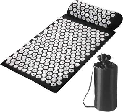 Acupressure Mat Acupressure Set Acupressure Mat with Pillow Acupressure Set Soothing Relaxation and Massage Relief from Back Pain Head and Neck Pain Suitable for Women and Men(Blue)