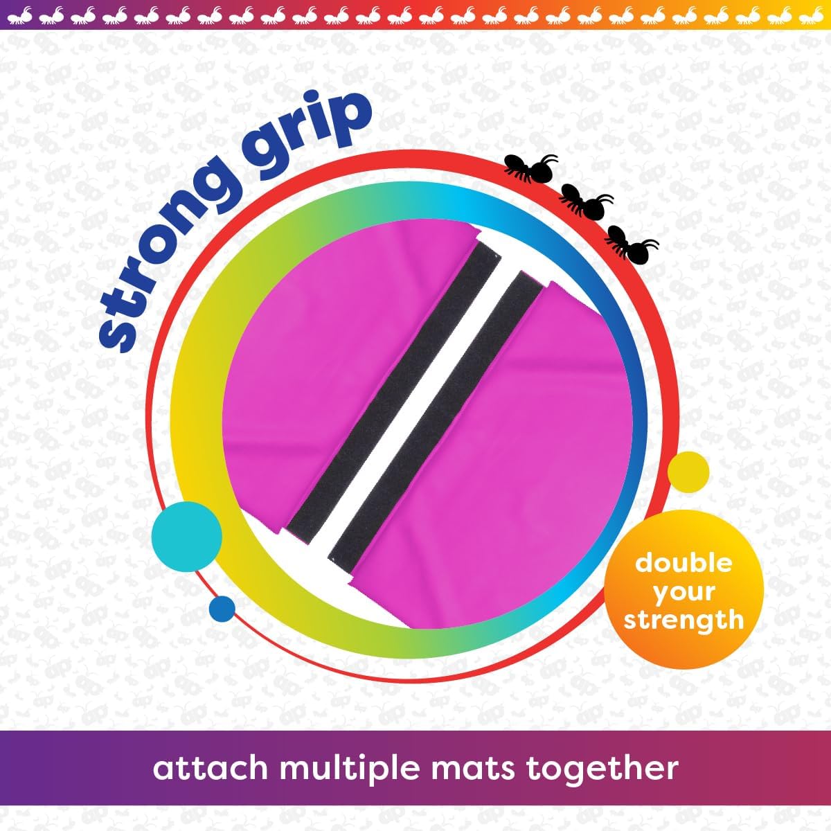 Antsy Pants Tumbling Mat for Kids – Gymnastics Mat, Easy to Clean, Sturdy, Foldable Tumbling Mats, Padded, Lightweight, Portable, Gymnastics Equipment for Active Play