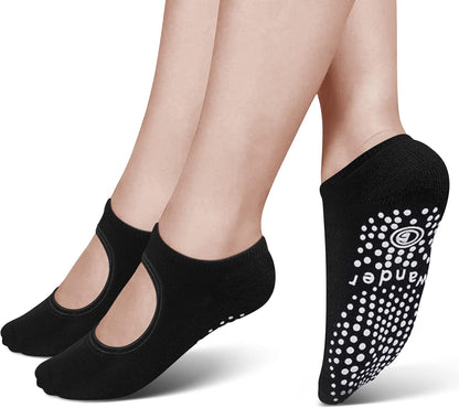 Yoga Socks Non Slip Skid Socks with Grips Pilates Ballet Barre Socks for Women