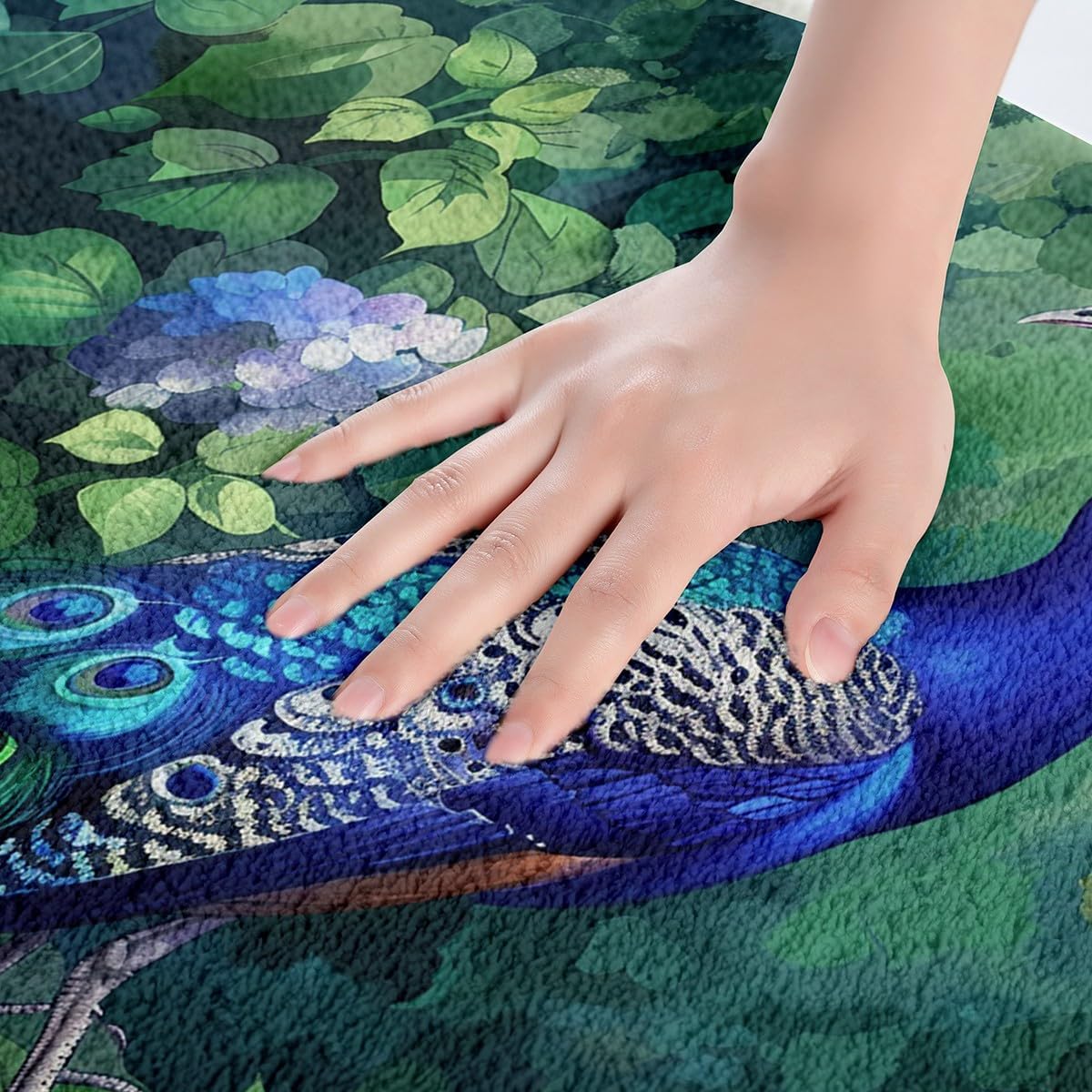 Erosebridal Yoga Bathroom Rugs Gradient Bath Mat,Meditation 20"X 32" Doormats Floor Mats for Kids Boys Girls Teens Lotus Art Non Slip Bath Rug