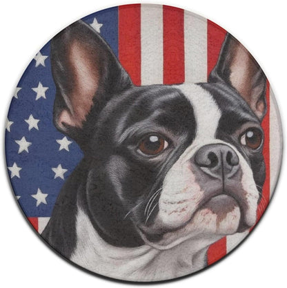 Machine Washable Modern Round Area Rug, Room Sofa Yoga Soft Round Carpet, Home Decor Non Slip Kitchen Office Circle Rug Union Jack Flag UK Mandala Art, 60inch