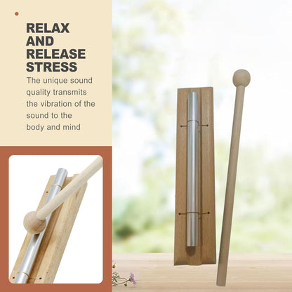 7 Inch Meditation Chime Solo Tone Mindfulness Bell for Teachers Classroom Management Sound Healing Instrument Yoga Zen Spiritual Decor Energy Chime for School Office Focus and Calm