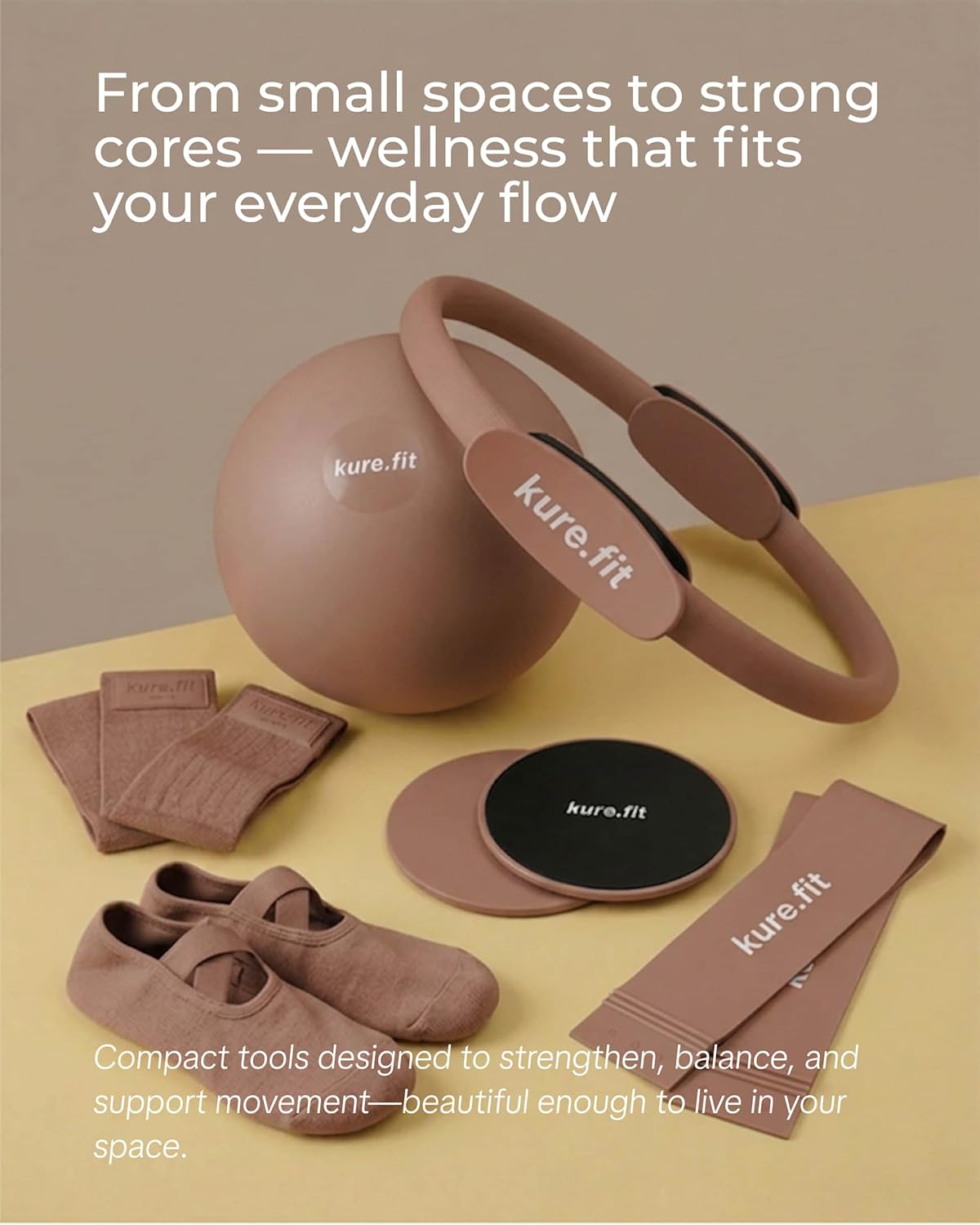 Pilates Kit for Women – Home Pilates Equipment Set with Ring, Ball & Resistance Bands | Pilates Starter Kit with Accessories in Gift Box