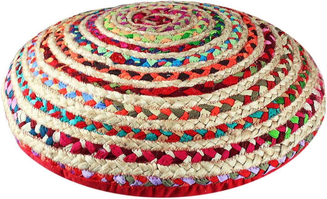 COTTON CRAFT Jute Rug - 2 Pack Braided 100% Jute Door Mat - Woven Neutral Reversible Small Rug - Entryway Kitchen Living Room Bedroom Bathroom Farmhouse Rustic Boho Throw Mat - 22 x 34 - Natural