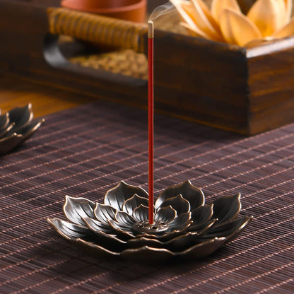 SLKIJDHFB Incense Burner - Incense Stick Holder 6 Incense Holes with Detachable Ash Catcher