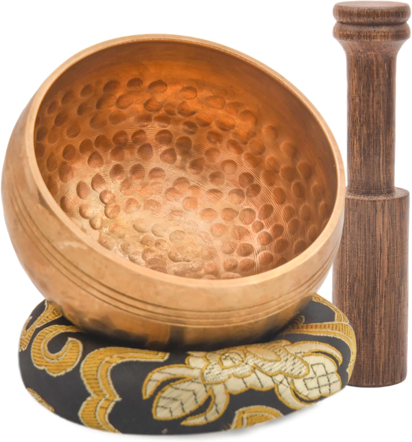 Tibetan Singing Bowl Set - Authentic Cuencos Tibetanos for Sound Healing, Meditation & Chakra Balancing - Includes Cushion, Mallet-Unique Spiritual Gifts for Women and Men (7 Chakra Hand Hammered Set)